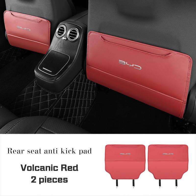 Car Seat Anti Kick Pad PU leather Rear Seat Storage Bag For BYD Atto 3 Qing Song Tang F3 F3R Yuan I3 S7 E3 E6 E9 S8 G3 M6 L3 S6