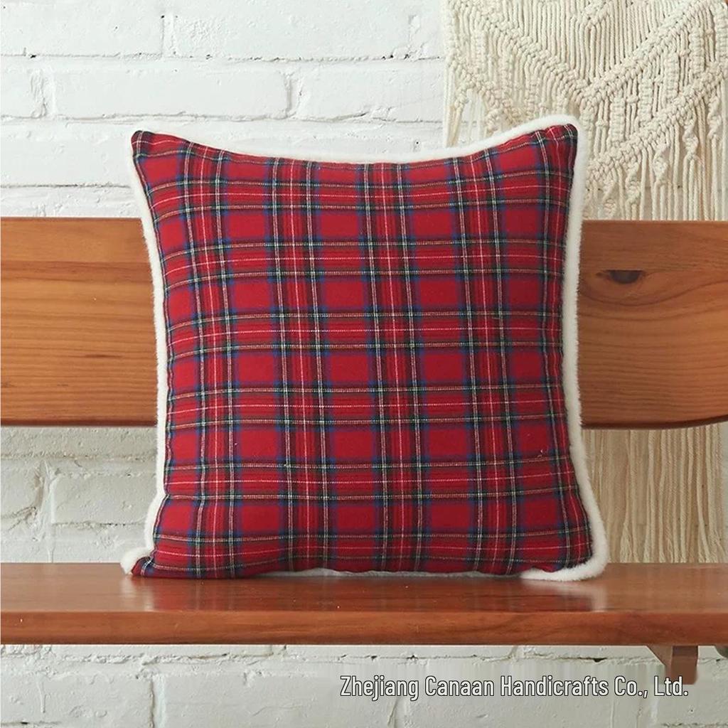 Скандинавская Рождественская Снежинка Конфета Вышитая Декоративная Подушка