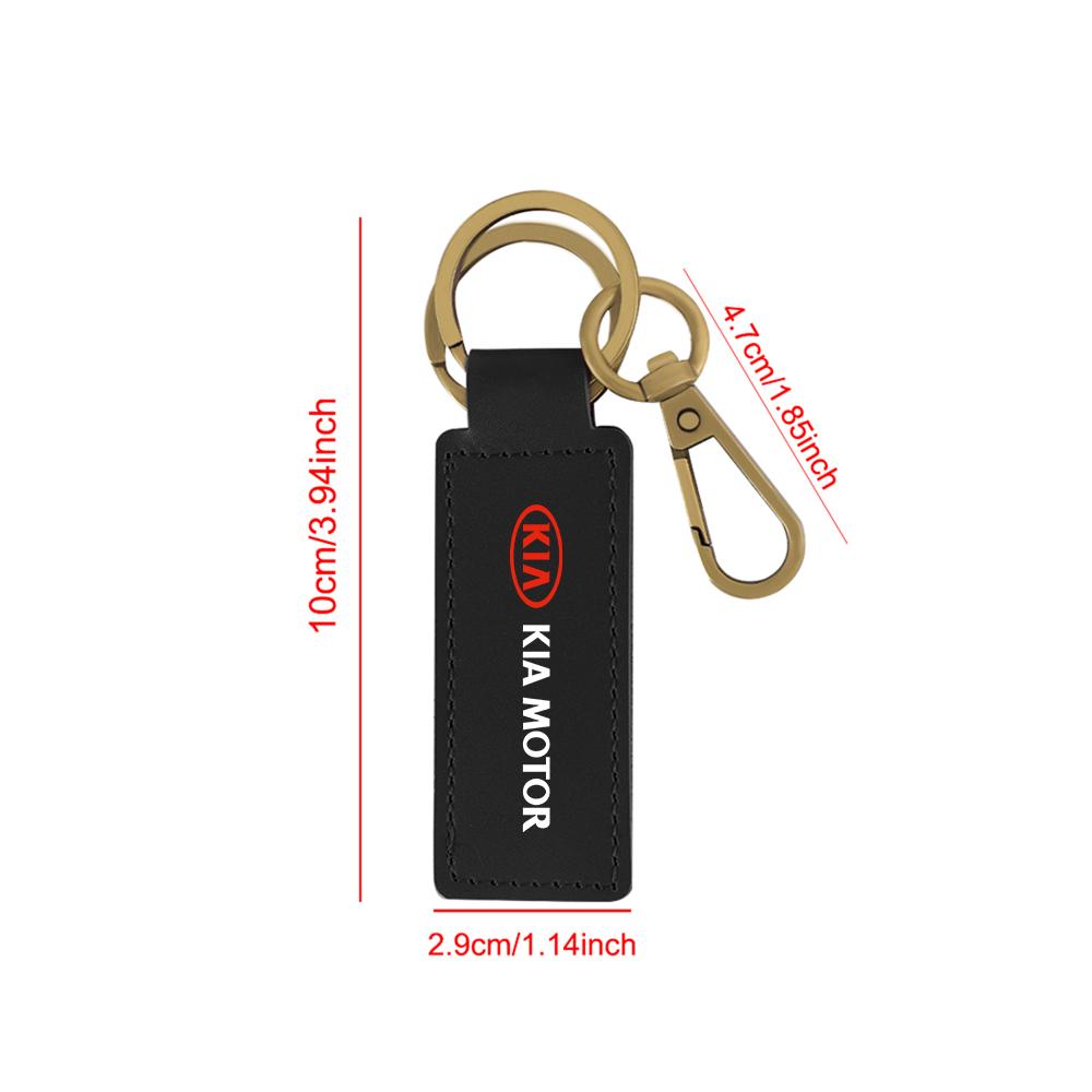 2026 Hot Car Sticker Trendy Car Keychain Leather Key Chain Ring Keyring For KIA KN Sportage Ceed Sorento Cerato Optima Picanto R