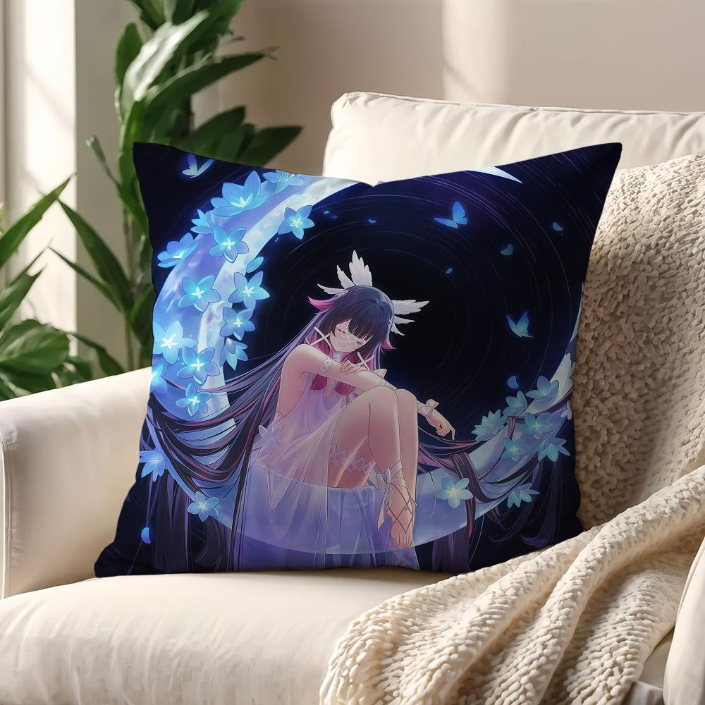 GGenshin Columbina Impact cushion cover For Pillow Printing Sofa Decoration Home Car Room Coffee Shop Office Nordic Simplicity