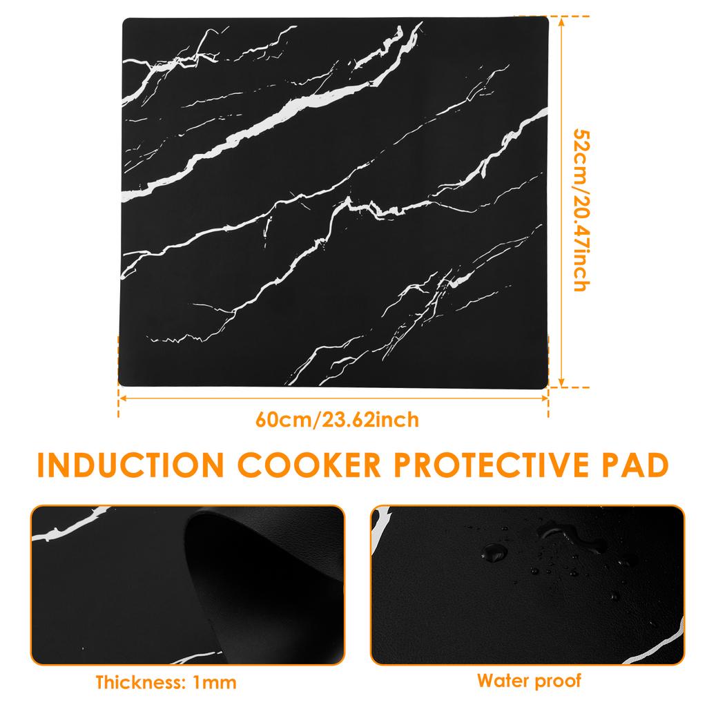 Induction Hob Protector Mat Silicone Induction Cooktop Scratch Cover Multipurpose Electric Stove Mat Cooktop Scratch Protector