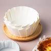 50/100pcs 4/6/8 Inch Basque Cheesecake Oil Paper Tray Non-stick Disposable Cupcake Liner  Wedding
