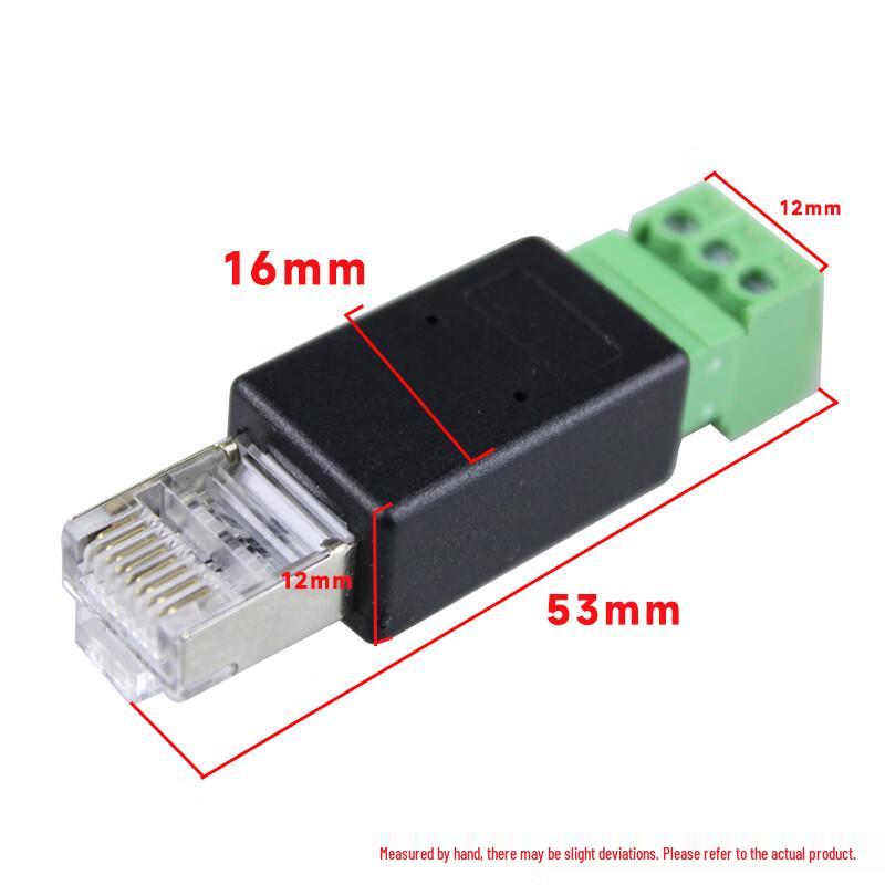 Yidesheng RJ45 to RS485 3-Pin Terminal Converter