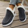Fashion Women's Winter High-top Cotton Shoes Outdoor Non-slip Women Lightweight Ankle Snow Boots Round-toe Warm Short-tube Women's Shoes