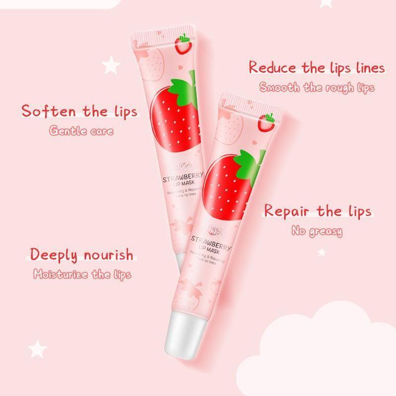 Увлажняющий бальзам для губ Sweet Strawberry Lip предотвращает сухость и растрескивание, делая губы нежными и эластичными.