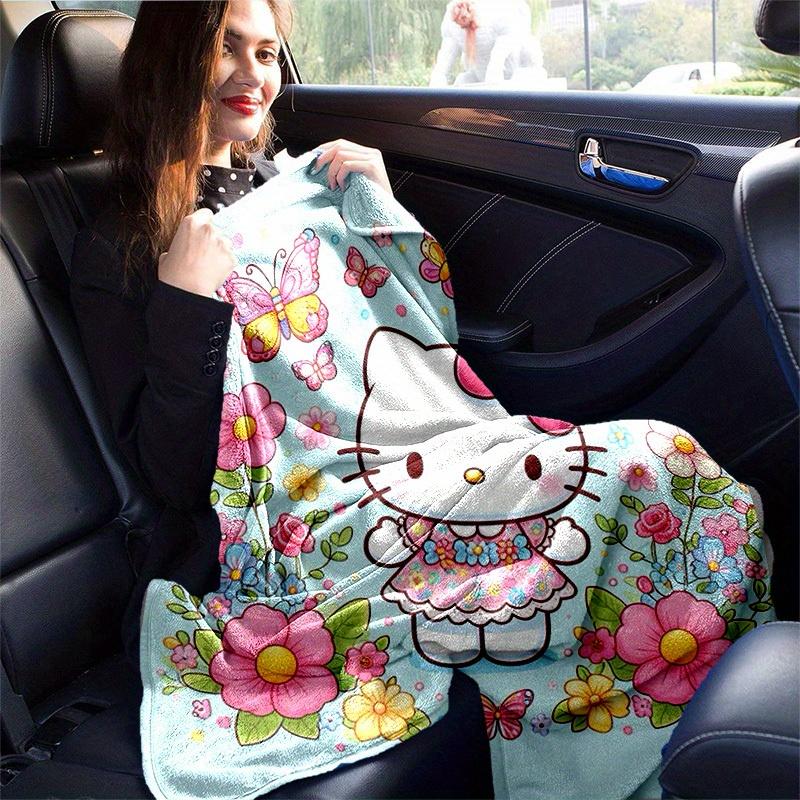 1шт. Hello Kitty Цветочные Бабочки Домашний Офис Уличный Плед Идея для Подарка Ideaz0411202