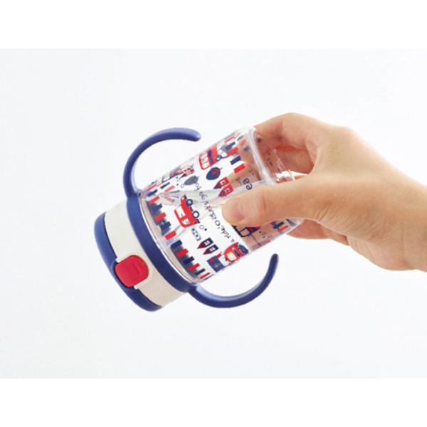 Соломенная кружка Richell AQ 320 мл, 1 шт., темно-синий