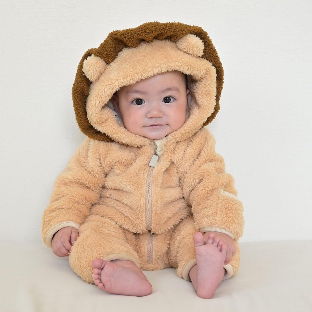 Mocmof Baby Plush Wolf Size 70 Clothes, Children's Clothes, Suit, Baby, 622-474190, (WOL),