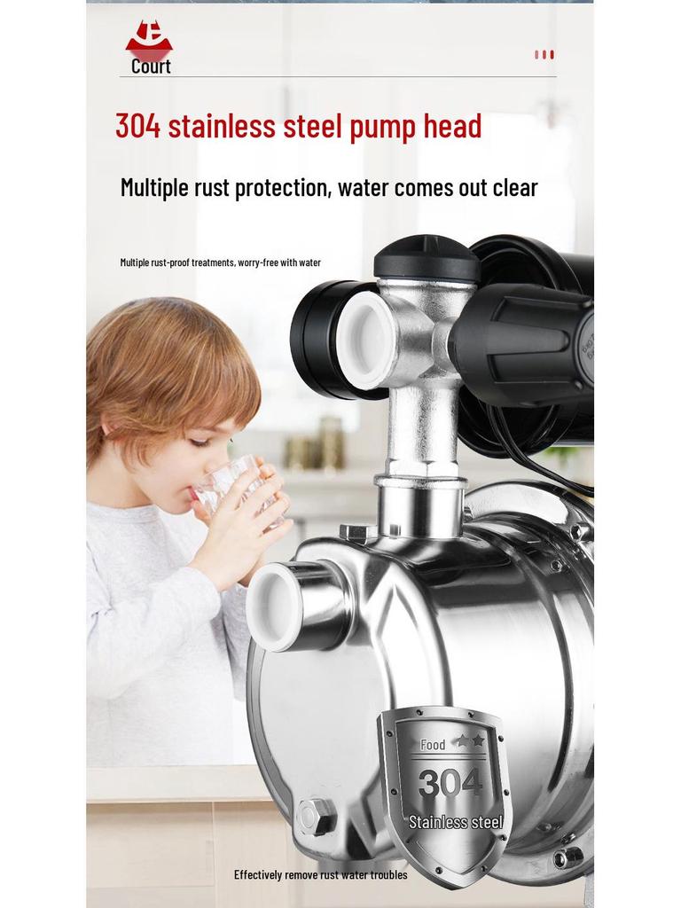 220V Self-Priming Jet Pump: Automatic Well Water Booster with High Head Suction