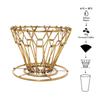 Brass Collapsible Coffee Dripper by Kikkerland
