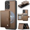 For Samsung Galaxy A34 5G Case JEEHOOD J09 RFID Blocking Card Holder Leather Back Phone Cover Magnetic Case