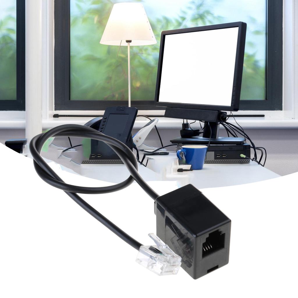 Network RJ45 To RJ11 Converter Cable Internet To Telephone Jack Adapter RJ45 To RJ11 Converter Adapter Cable 35cm