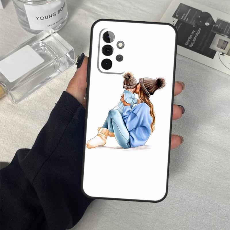 Чехол для телефона Мама Дочь Девочка Сын Папа для Samsung Galaxy A53 A33 A23 A13 A14 A24 A34 A54 A52 A32 A22 A12 A51 A71 A21S