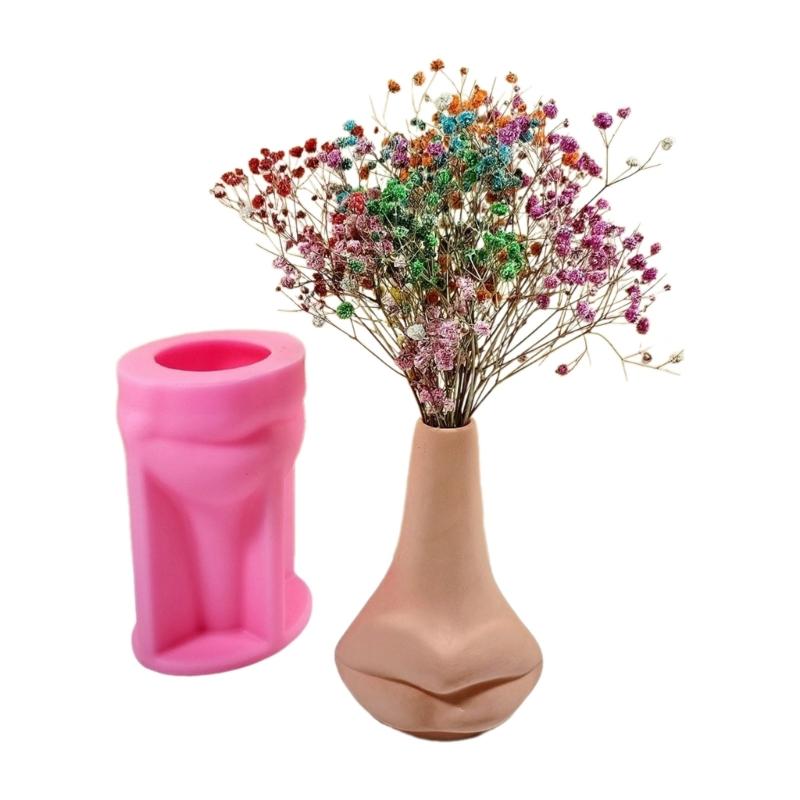 Big Mouth Vase Resin Molds Succulent Plant Flowerpot Silicone Mould Concrete Cement Gypsum Mold DIYs Crafts Home Decors