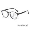 New Retro Progressive Multifocal Round Reading Glasses Far and Near Dual-purpose Presbyopia Glasses Anti Blue Light Eyewear