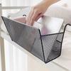 Large Capacity Bedside Hanging Basket Heavy-Duty Metal Organizer Sundries Storage Basket Bedroom