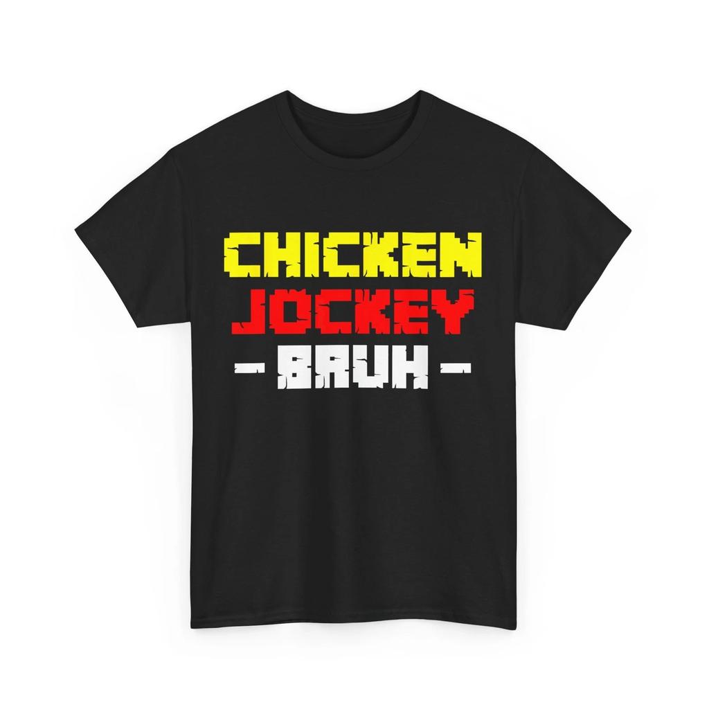 Funny Gamer Chicken Jockey Meme Chicken Jockey Bruh T-Shirt