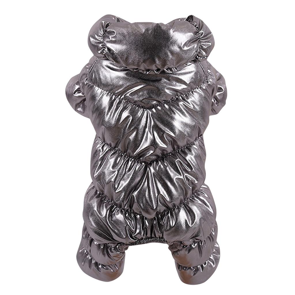 Зимний пуховик для собак, одежда, зимнее пальто на четверых ногах, утепленный хлопок для маленьких собак