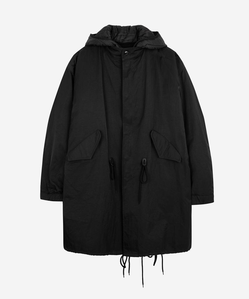 Publicifure Washed Nylon M65 Fishtail Parka_Black