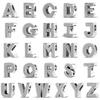 925 Sterling Copper Clear Zircon Sparkling 26 A-Z Letters Alphabet DIY Name Beads Fit Original Pantaro Charms Bracelet Zircon