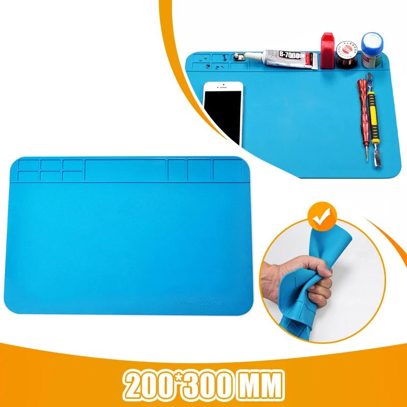 Antistatic Insulated Soldering Mat Silicone Repair Magnetic Heat-resistant Repair Hand Tools Computer Cell Phone Repair Tools