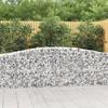VidaXL Arched Gabion Basket Gabion Cage Gabion Wall Stone Basket Gabion for Stone Garden Patio Outdoor 153414