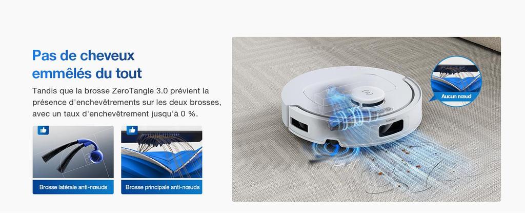 ECOVACS Deebot T30C Omni Gen2, Robot Vacuum Cleaner with Wiping Function, 25,000 Pa, OZMO Turbo 2.0 Mop System, ZeroTangle 3.0 Anti-Tangle