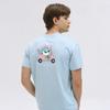 Goxo Men S Round Spandex T ShirT Sky Blue