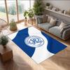 Queens Park Rangers Football Print Crystal Velvet Rug, Comfortable Water Absorbent Non Slip Indoor Floor Carpet