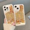 Zhaocai Tree Is Suitable for Apple 16pro Transparent Mobile Phone Case 15 Full-inclusive Silicone 14 Golden Sand 13 Anti-fall 12 National Trend