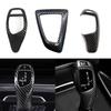 Car Gear Shift Panel Frame Gear Knob Cover Head Trim Carbon Fiber Texture For BMW F30 F10 F15 F07 F20 F21 F22 F32 F34 F35 5GT