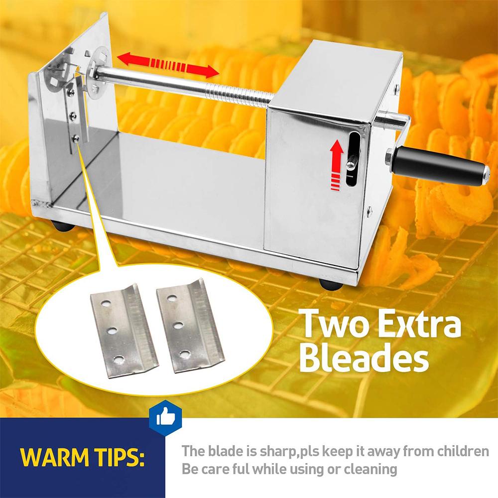 Manual Tornado Potato Spiral Cutter Twisted Potato Slicer Spiral Potato Cutter French Fry Potato Tornado Twister