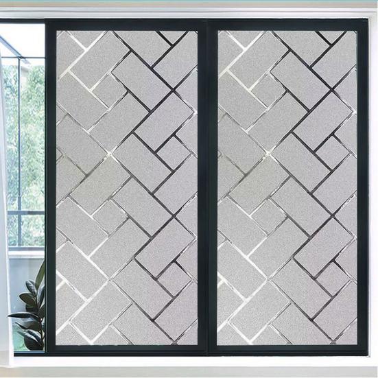 1 рулон статическая матовая оконная пленка, защита конфиденциальности, съемное УФ-солнцезащитное стеклянное покрытие, декоративная пленка для дома, офиса, ванной комнаты