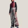 Adidas X Stella McCartney Truenature 2L Tracksuit Bottoms Fashion Print Comfortable Overalls Women Bottoms Steam-Green Dark-Red IW3872
