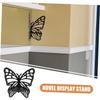 Hanging Shelf Medal Display Hanger Wooden Butterfly Stand Shelves Rack Wall Shelf Butterfly Shower Decorations Stickers Round Wall Shelf Display Shelf