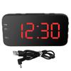 LED Digital Alarm Clock Portable Desk Clock with Snooze for Bedroom Home Travel