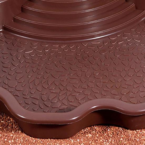 Reptile Bathing Pool Large Tortoise Feeding Dish Water Bowl with Ramp Aquarium Ornament for Lizard Gecko Snake Turtle Bearded Dragon