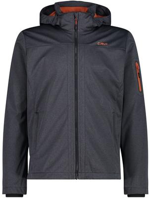Куртка CMP Light Softshell Jacket with Detachable Hood (39A5027M) anthracite mel ruggine