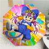 Arale Print Automatic Umbrella, 8 Rib Iron Frame, Plastic Handle, Suitable for Outdoor Travel &Daily , Ideal Gift
