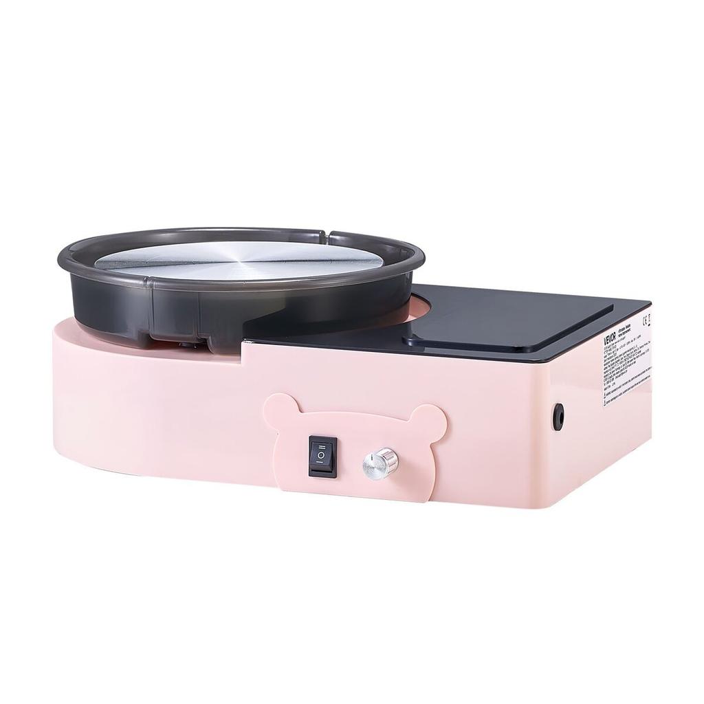 Mini Pottery Wheel Electric Clay Wheel for Kids and Adults 158 mm Pink