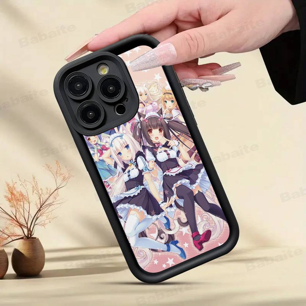 Чехол для телефона Chocola Nekopara для iPhone 17 16 15 14 13 12 11 Pro Max Plus