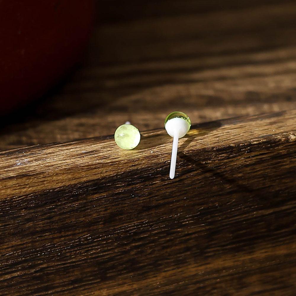 Bioceramic Needle Creativity Mini Stud Earrings For Women Allergy Prevention Piercing Ear Hole Jewelry