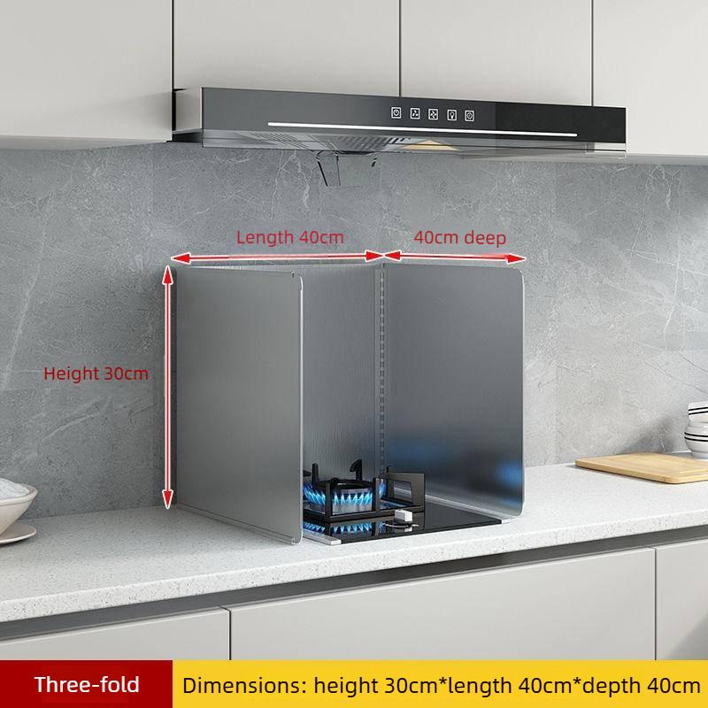 Теплоизоляционный экран для газовой плиты Кухонный экран от брызг масла Кухонный высокотемпературный экран Кухонный маслоотражатель