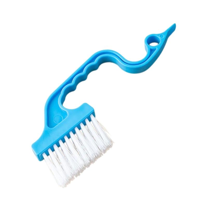 Compact Ergonomic Handheld Gaps Slot Brush Tool For Tight Space Lightweight Plastic Design With Angled Cleaning Edged