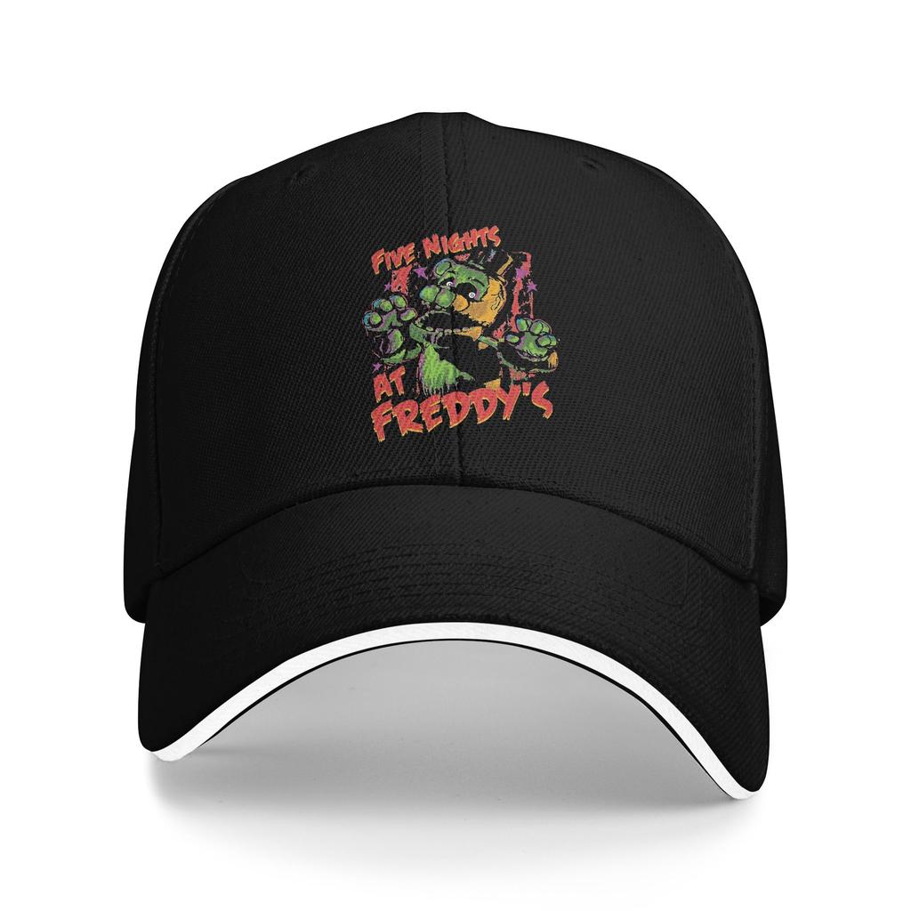 Roxanne Wolf Pride Fnafed Baseball Cap Fashion Game Sandwich Cap Unisex Breathable Dad Hat Workouts