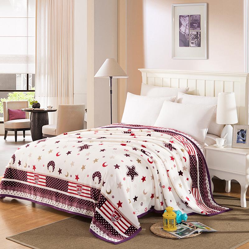 Осенне-зимнее одеяло из толстого кораллового флиса с принтом, флисовое одеяло Falei, трансграничное фланелевое одеяло