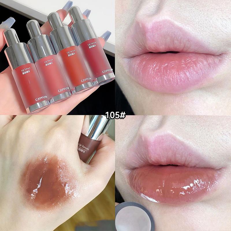 Cappuvini Baby Bottle Lip Gloss — Hydrating Mirror Finish, Glass-Effect Lip Gloss for Jelly-Like Lips,