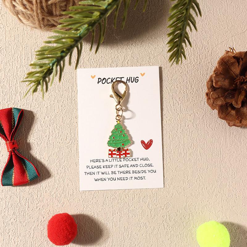 1 шт. Эмалированная декоративная клипса для рюкзака для ключей, для вечеринки, из сплава, подвески для сумки, рождественский брелок, подарки, кошелек для хранения, эстетика