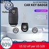 Для VW Volkswagen Jetta MK5 Golf 11 мм Металлическая наклейка на брелок автомобиля Алюминиевый значок Декоративная наклейка Для Volkswagen CC Lavida Cad