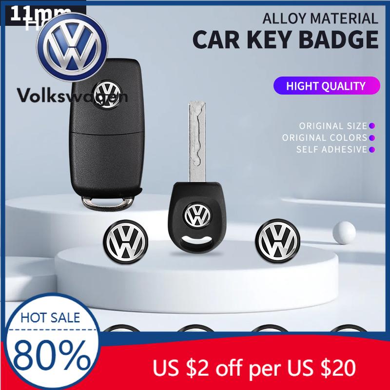 Для VW Volkswagen Jetta MK5 Golf 11 мм Металлическая наклейка на брелок автомобиля Алюминиевый значок Декоративная наклейка Для Volkswagen CC Lavida Cad